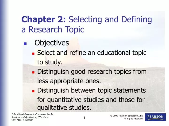 chapter 2 selecting and defining a research topic n.