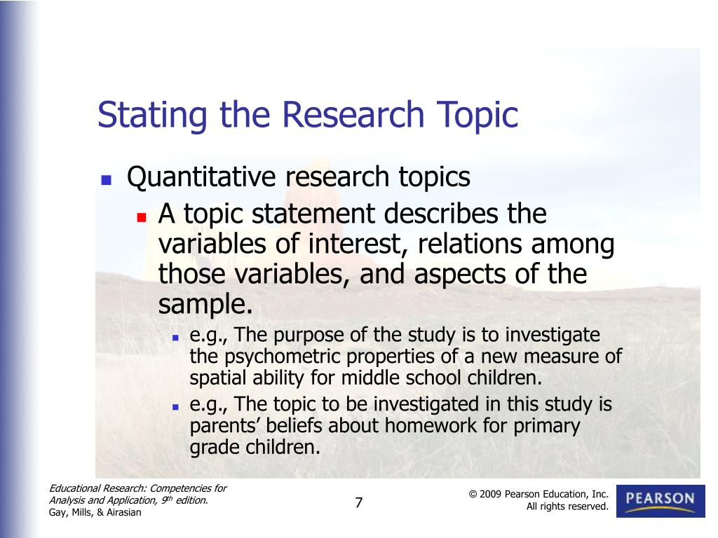 research your topic meaning