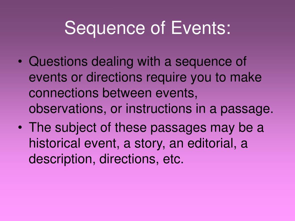 PPT Sequence of Events or Directions PowerPoint Presentation, free