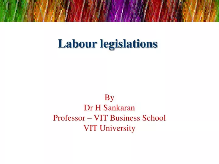 labour legislations n.