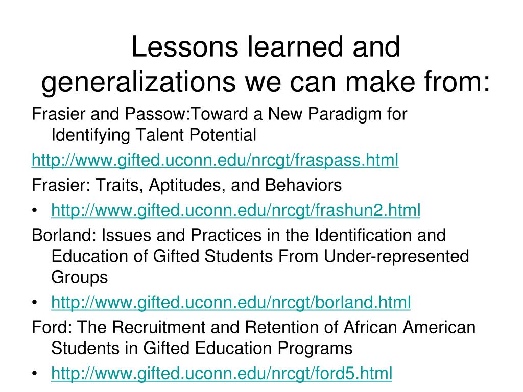 PPT - What Works in Gifted Education for Disadvantaged Students ...