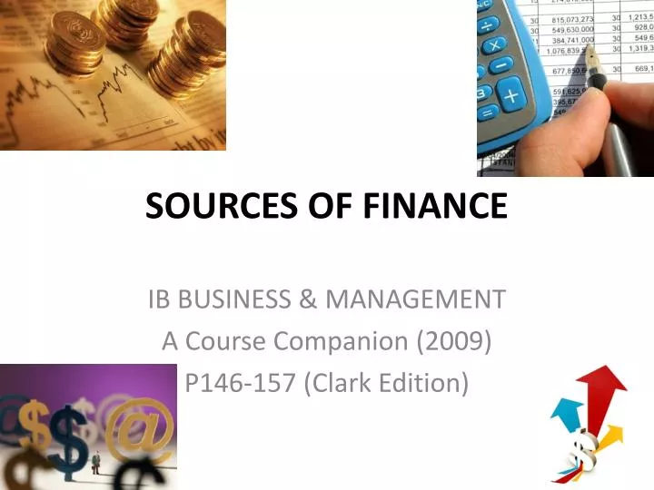 sources of finance n.
