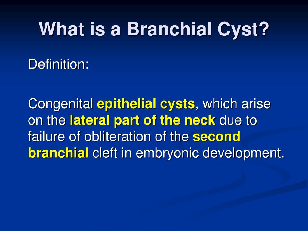 Ppt Branchial Cleft Cyst Powerpoint Presentation Free Download Id
