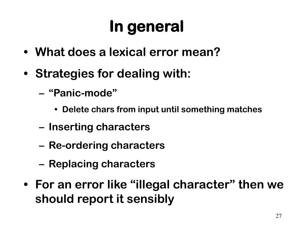 context free grammar panic mode context free grammar panic mode