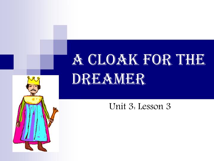 a cloak for the dreamer n.