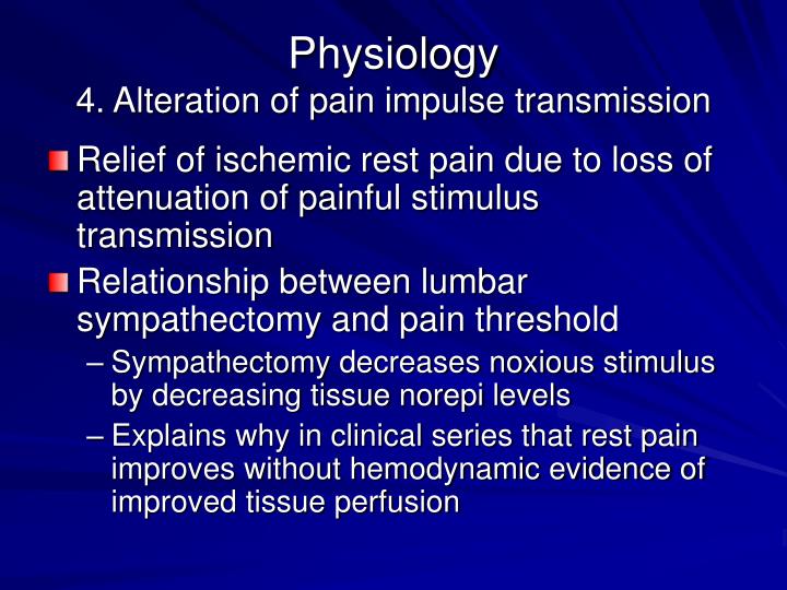 PPT - Lumbar Sympathectomy: Indications & Techniques Chapter 85 ...