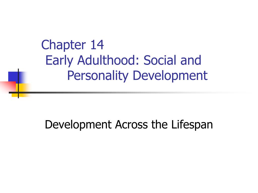 socioemotional development in early adulthood