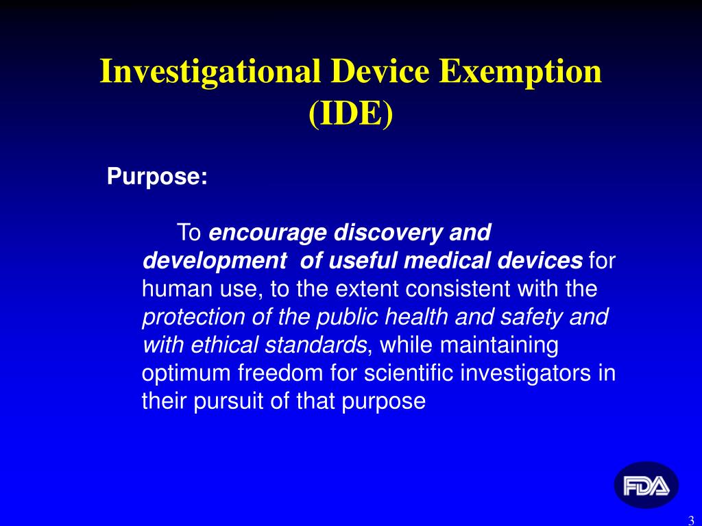 PPT - Lynn Henley, M.S., M.B.A. IDE and HDE Programs Food and Drug ...