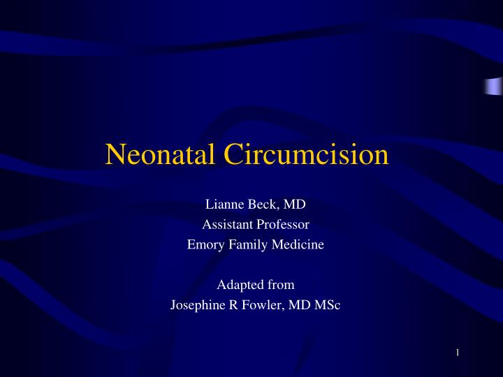 neonatal circumcision n.