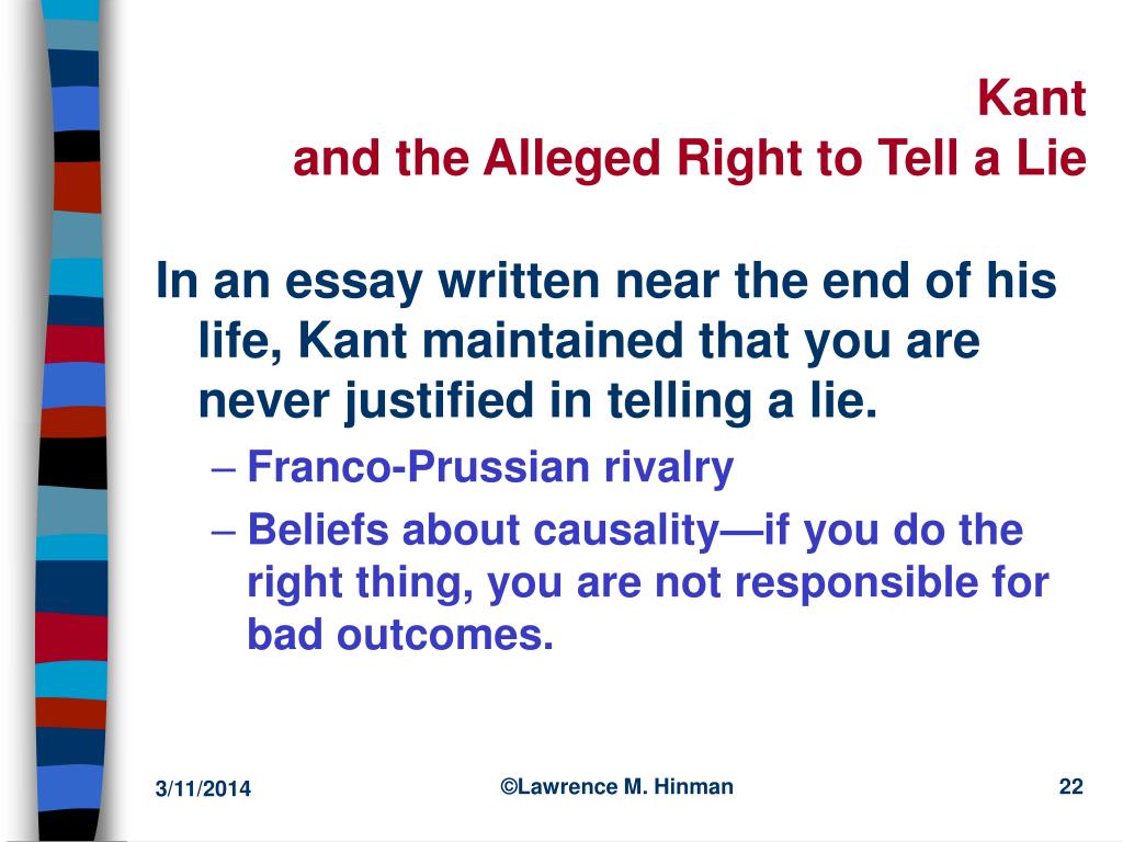 kant essay questions Essay questions morality and the moral life how does kant’s categorical imperative apply to the case of the lying promise. kant essay questions Essay questions morality and the moral life how does kant’s categorical imperative apply to the case of the lying promise.
