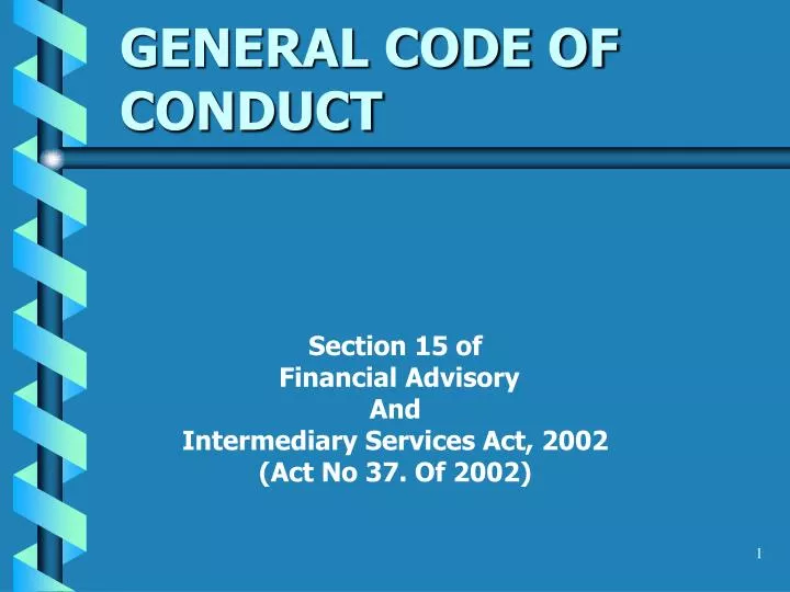 general code of conduct n.