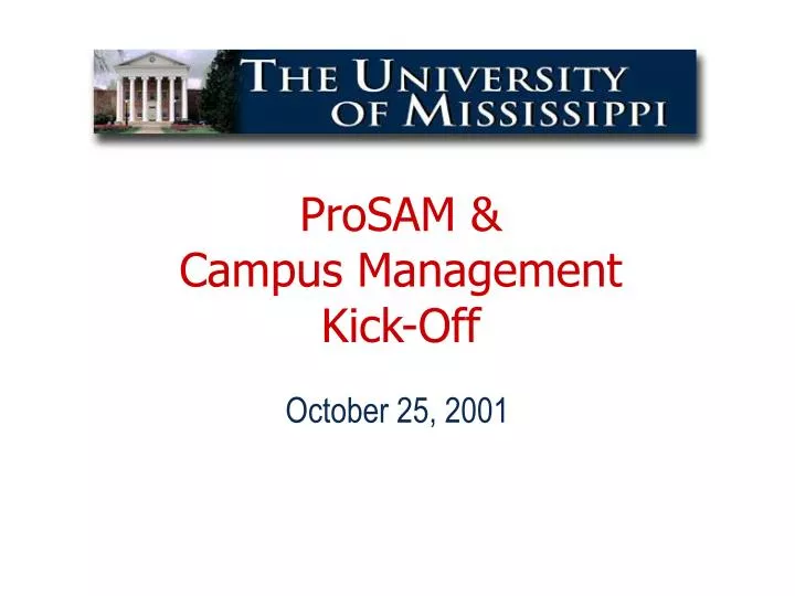 prosam campus management kick off n.