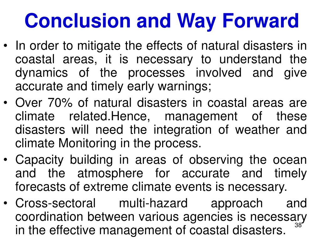 natural disasters project conclusion