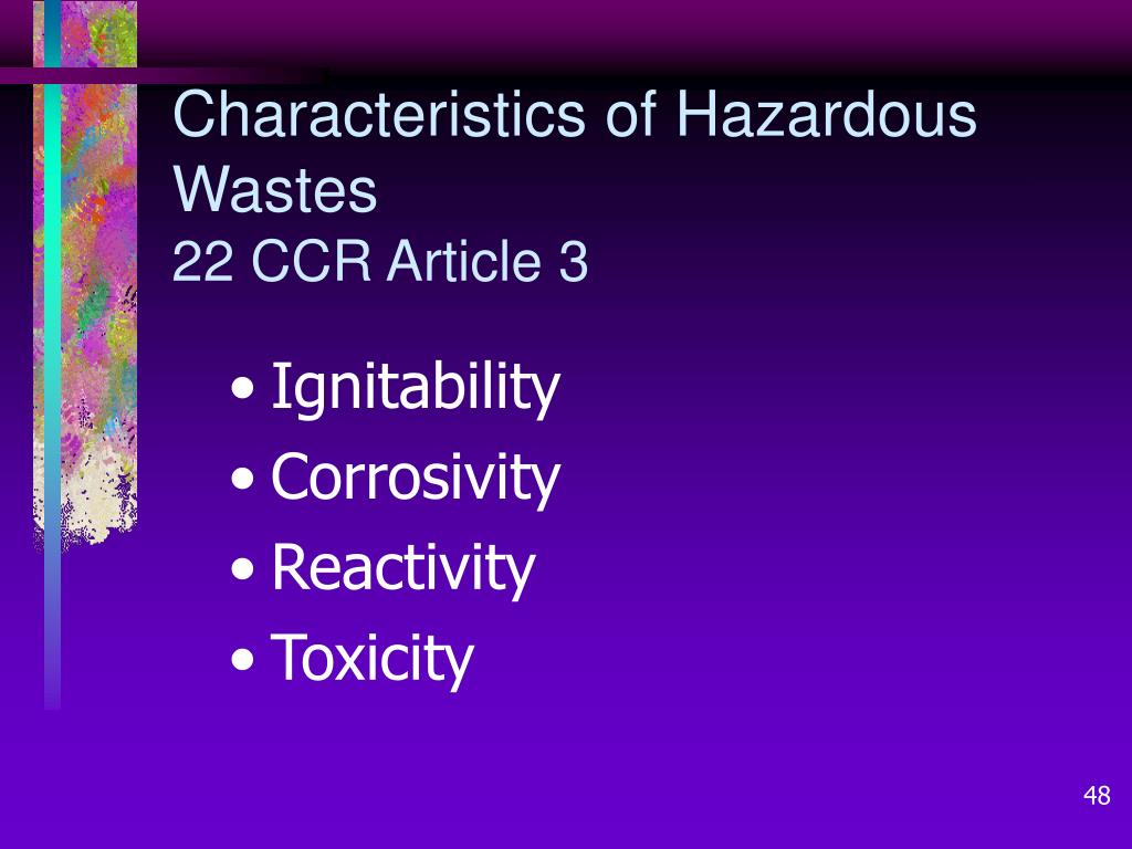 PPT Hazardous Waste Classification in California PowerPoint