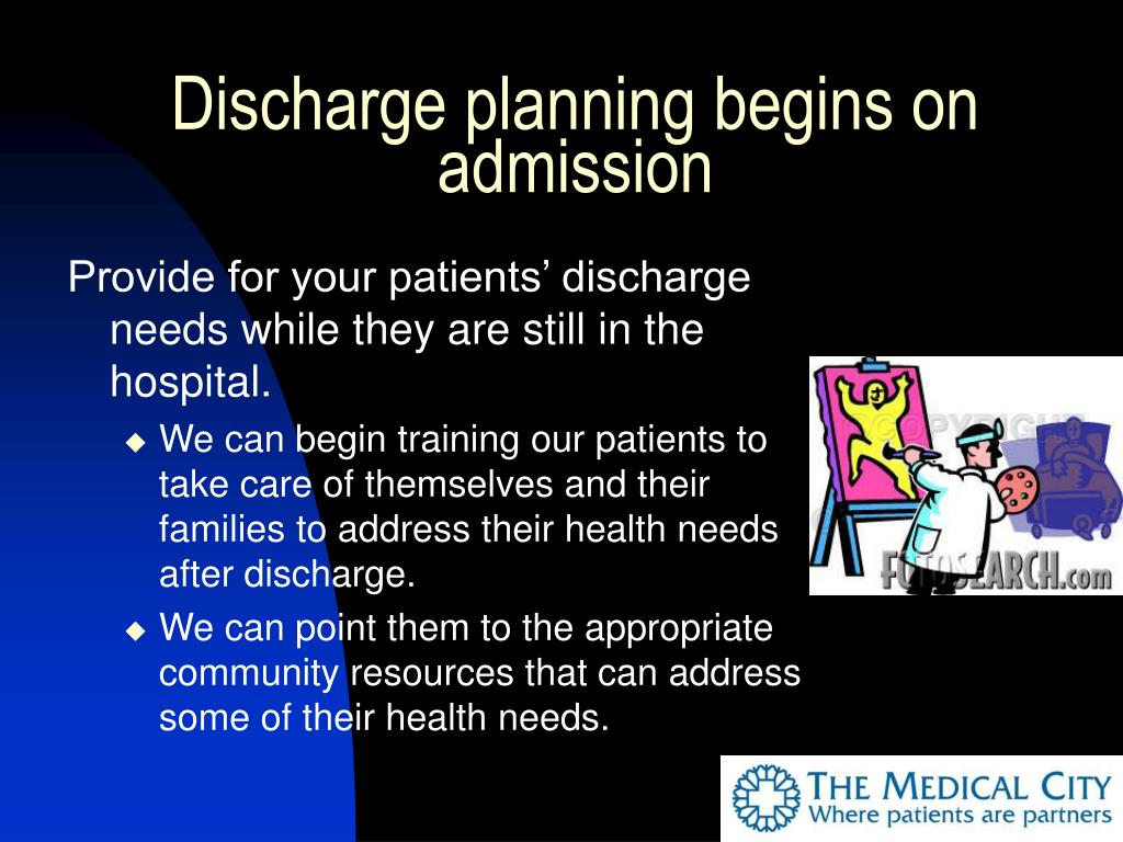 which case study provided the best discharge information