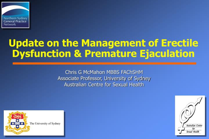 PPT - Update on the Management of Erectile Dysfunction ...