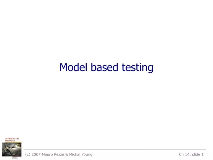 model based testing n.