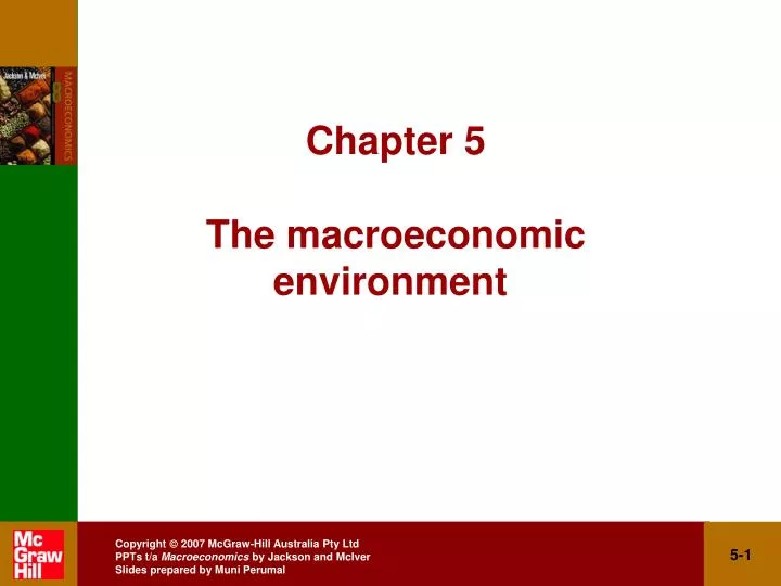 chapter 5 the macroeconomic environment n.