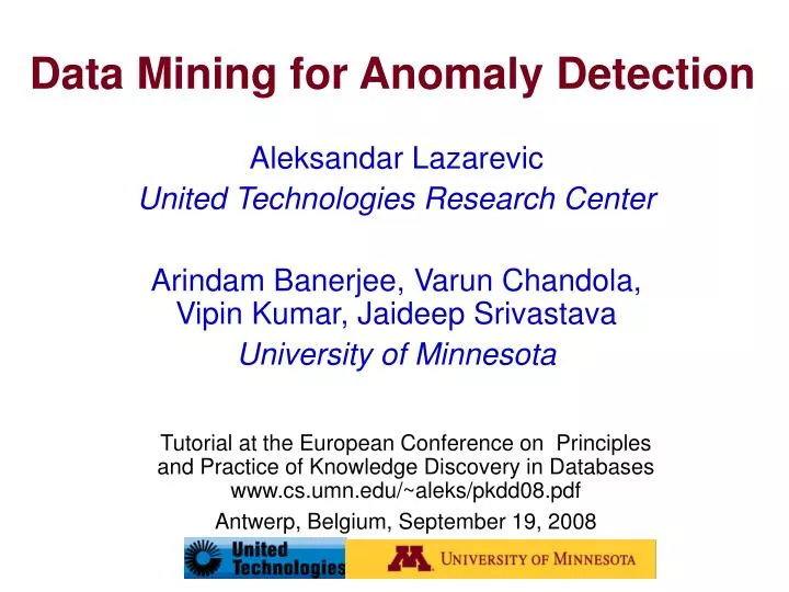 PPT - Data Mining for Anomaly Detection PowerPoint Presentation, free ...