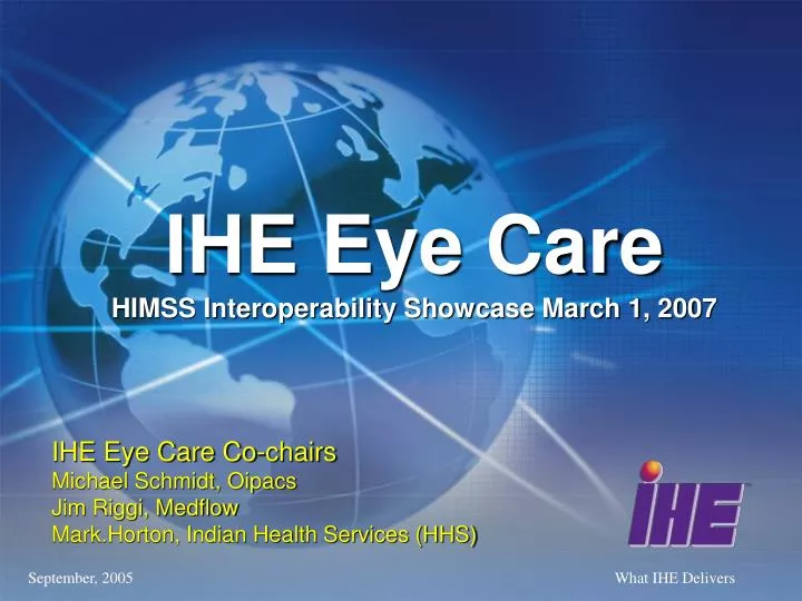 ihe eye care himss interoperability showcase march 1 2007 n.