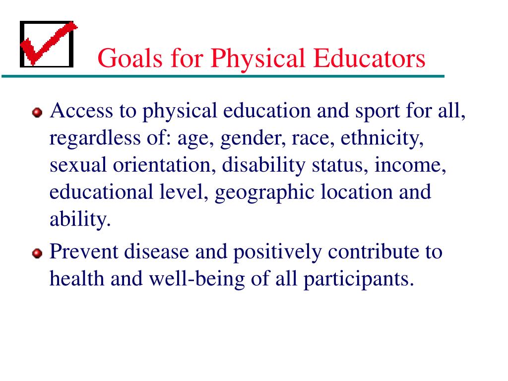 goals of physical education are
