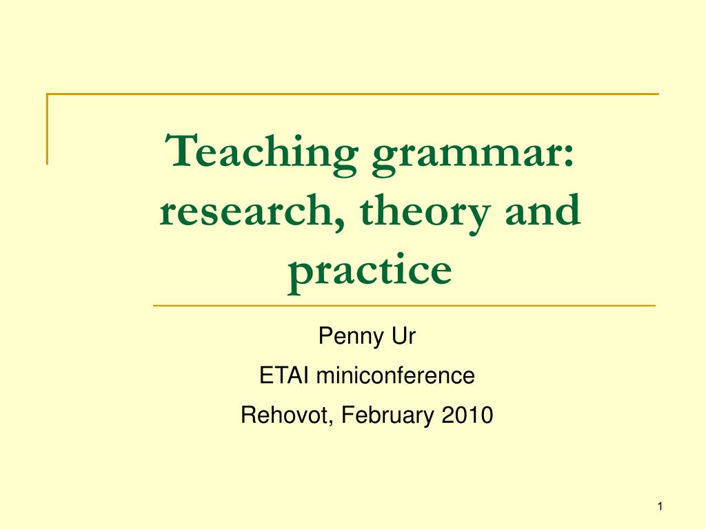 grammar in research paper