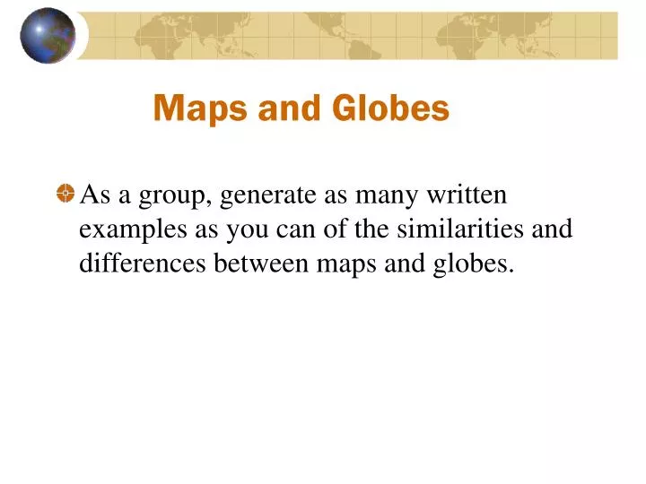 maps and globes n.