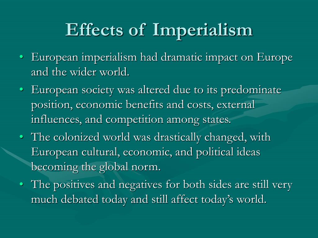 The Components Of European Imperialism In The 19th Century