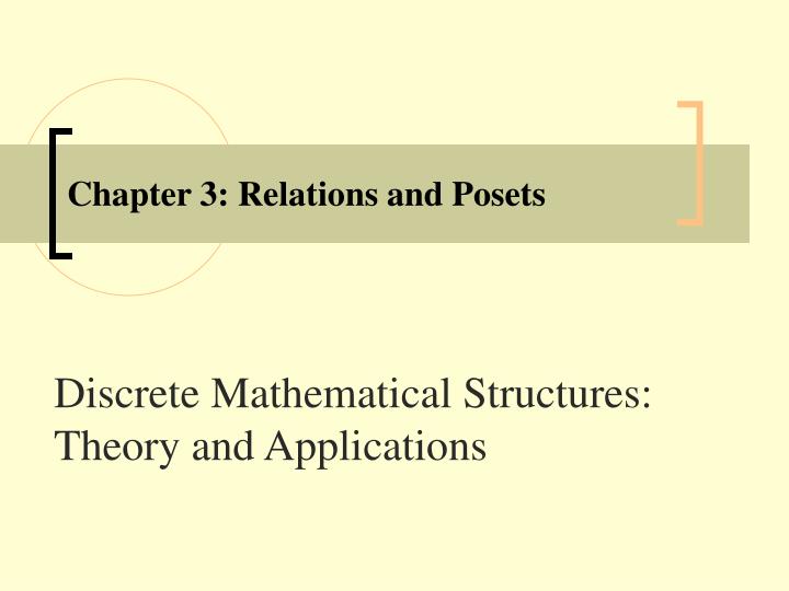 chapter 3 relations and posets n.