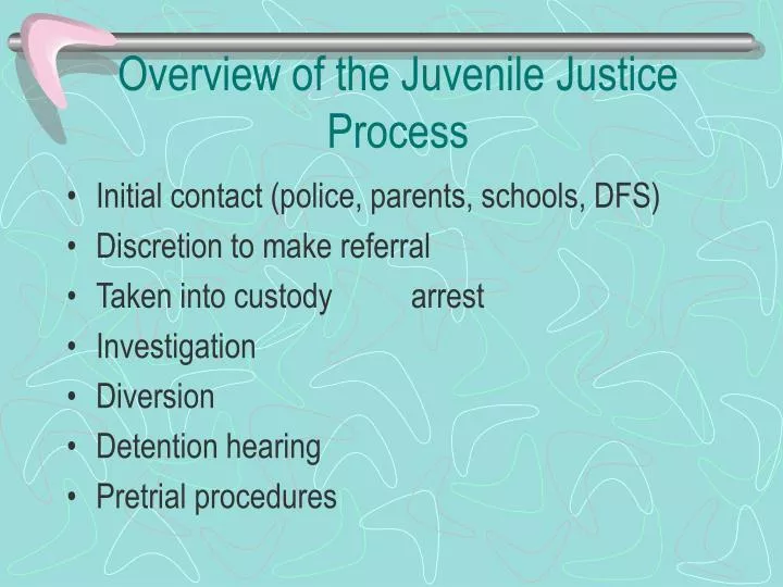 juvenile justice system thesis