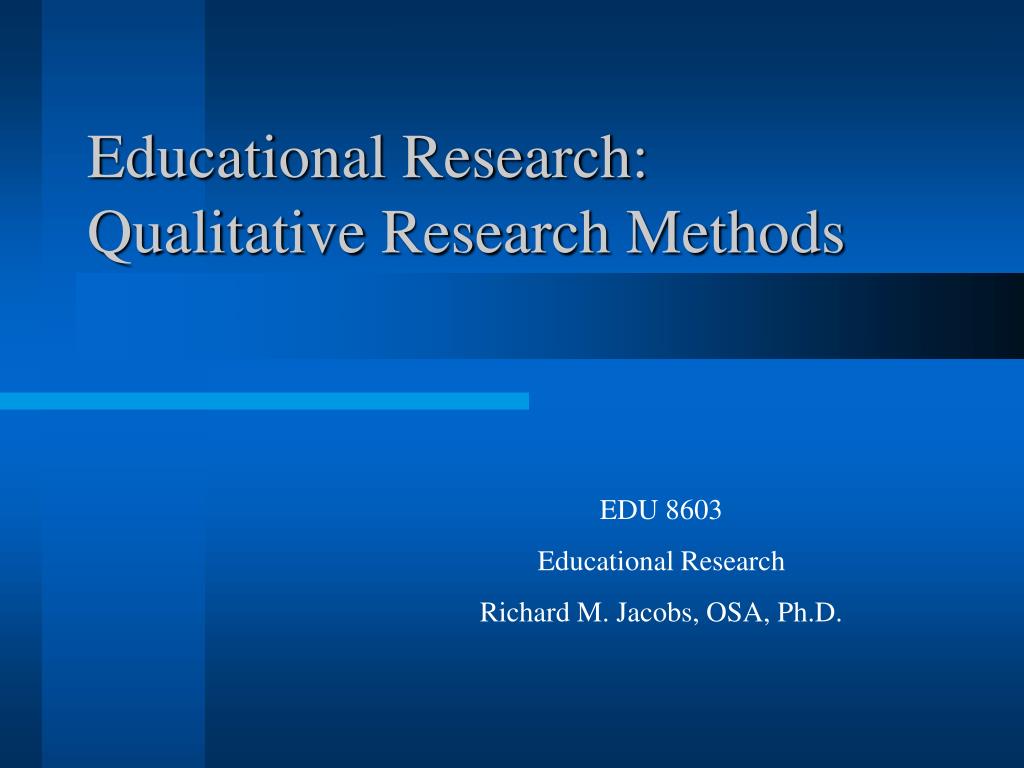 qualitative research in education examples