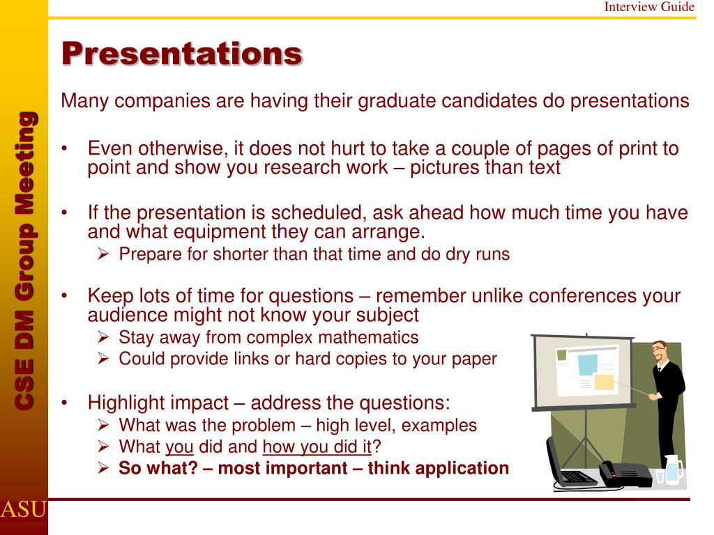 how to do a power point presentation for an interview