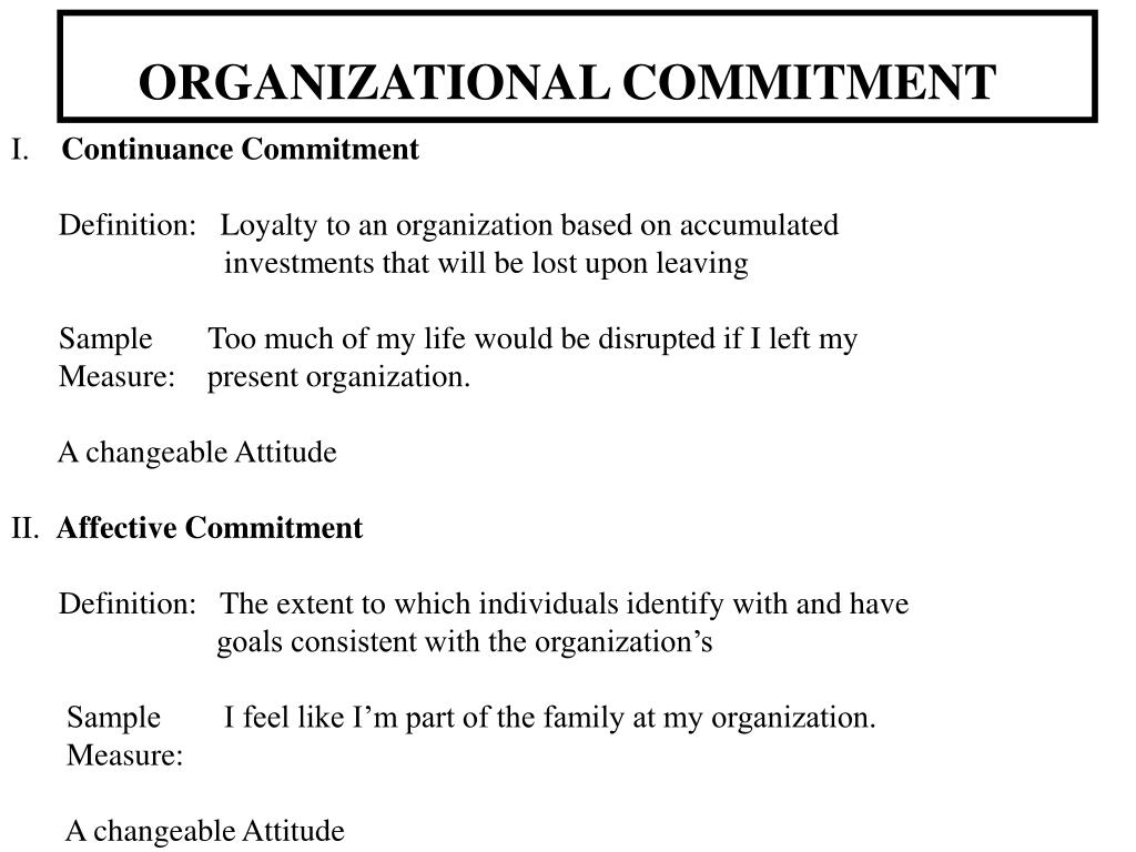 PPT Why is Managing Employee Commitment & Loyalty Important