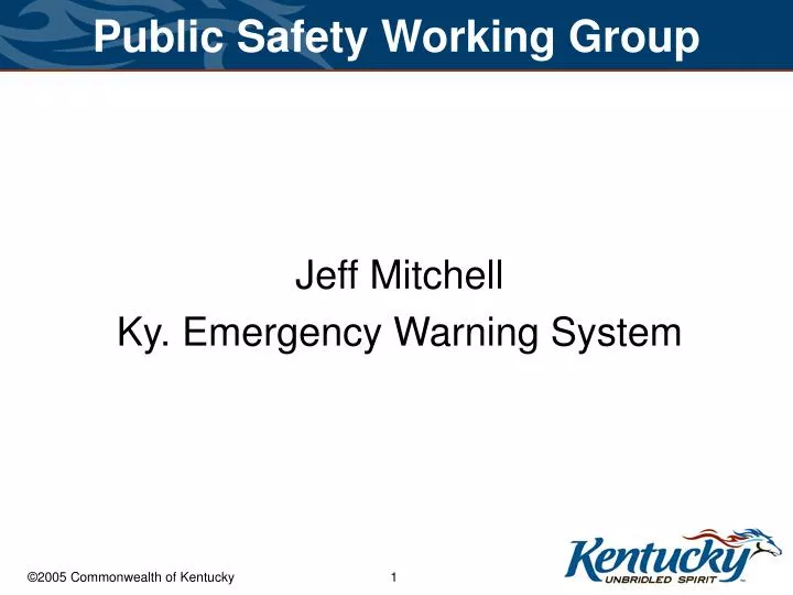 public safety working group n.