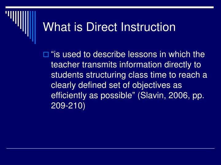Ppt direct instruction powerpoint presentation id 265670