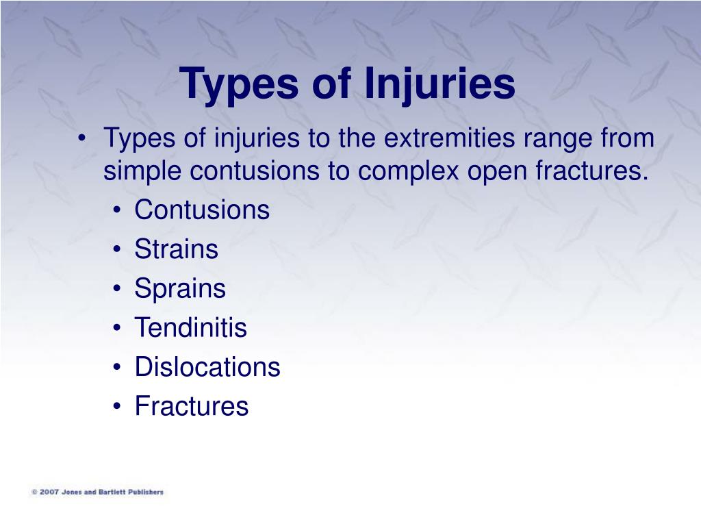 What is the medical term for injury?