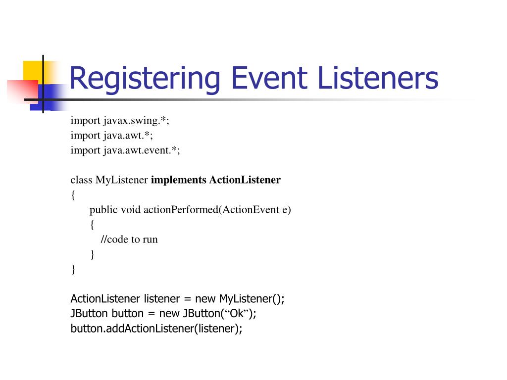 PPT - Event Handling PowerPoint Presentation, free download - ID:26652 image.