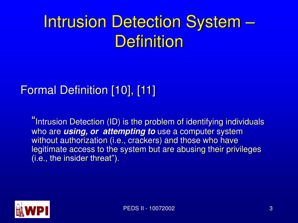 PPT - An Overview of Intrusion Detection & Countermeasure Systems ...
