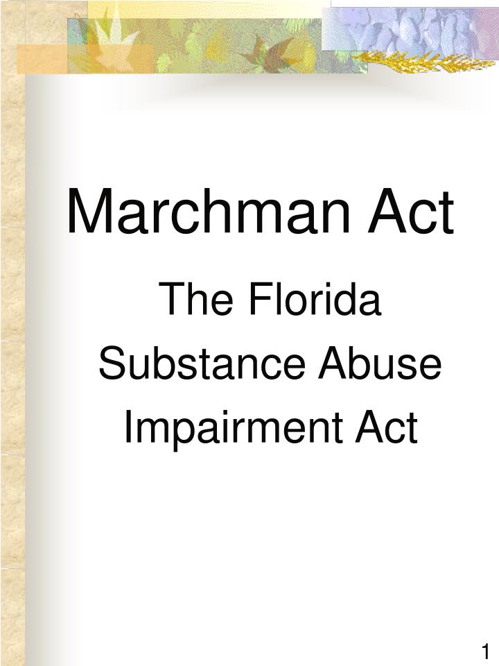 marchman act n.