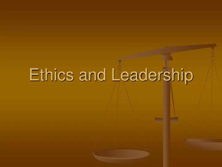 ethics and leadership n.