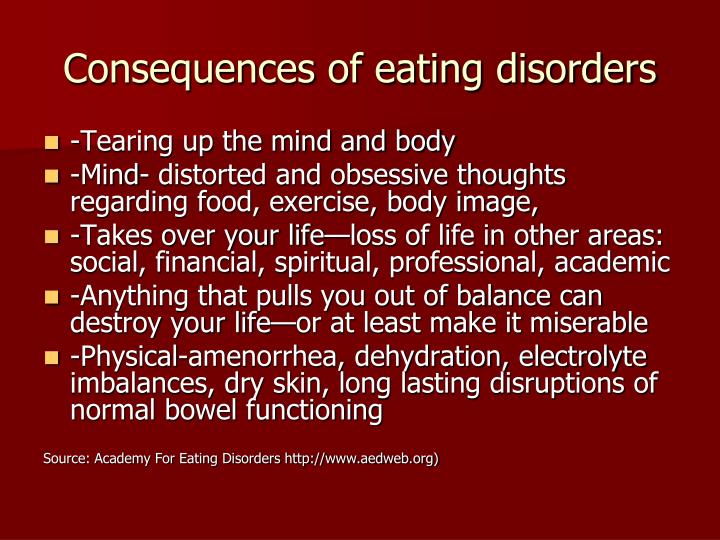 Ppt Eating Disorders Presentation Powerpoint Presentation Id266919 