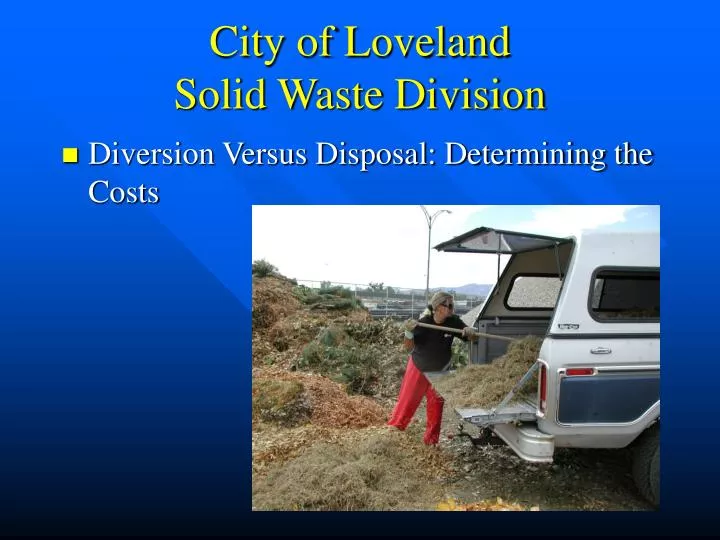 city of loveland solid waste division n.