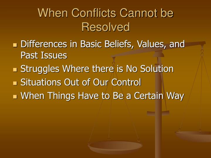conflict cannot be resolved with violence How to resolve conflict effectively three methods: if the conflict cannot be resolved quickly, it may need to be addressed by your management if the conflict is . conflict cannot be resolved with violence How to resolve conflict effectively three methods: if the conflict cannot be resolved quickly, it may need to be addressed by your management if the conflict is .
