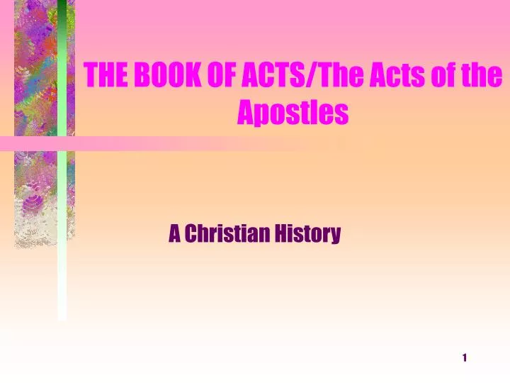 the book of acts the acts of the apostles n.