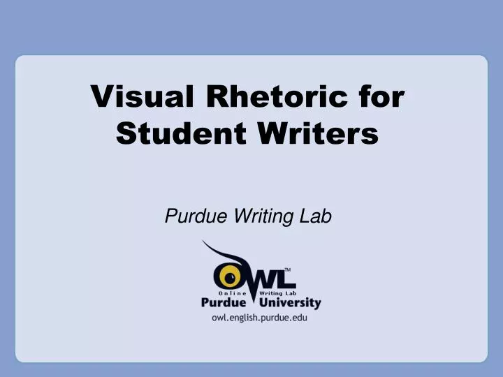 visual rhetoric for student writers n.