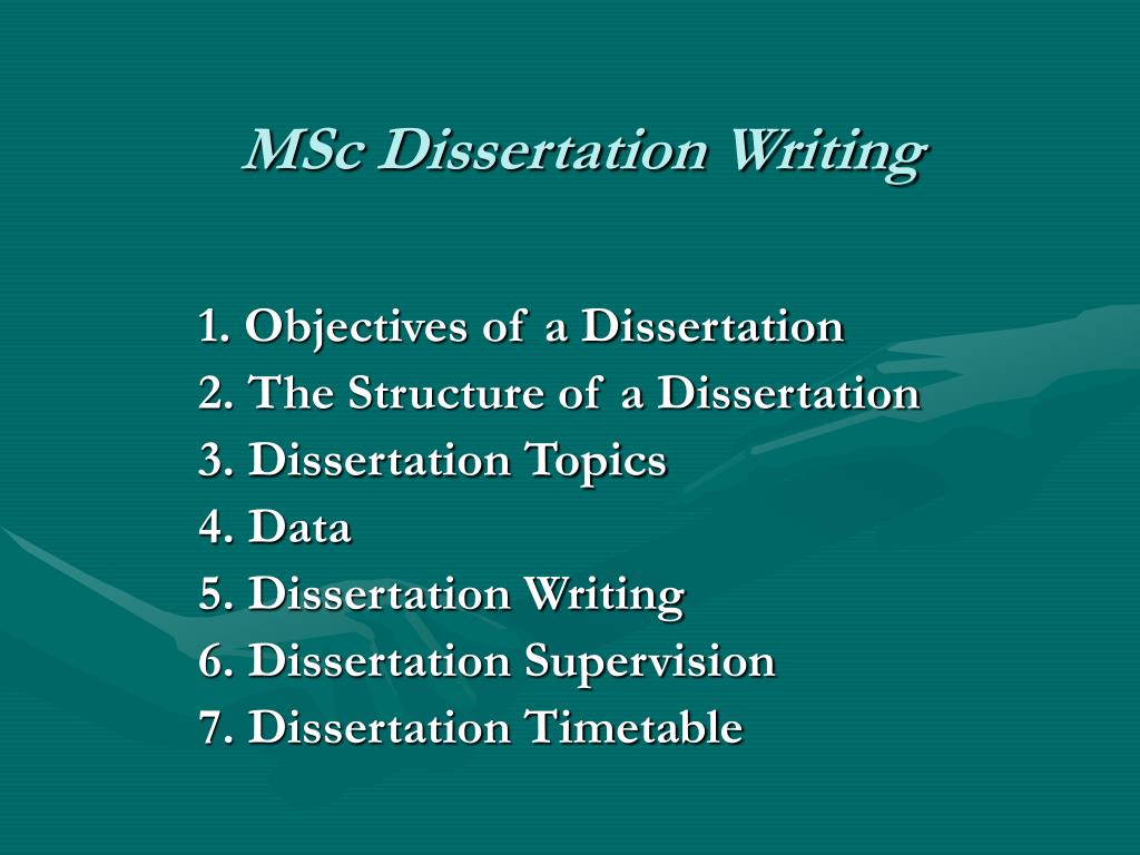 dissertation msc