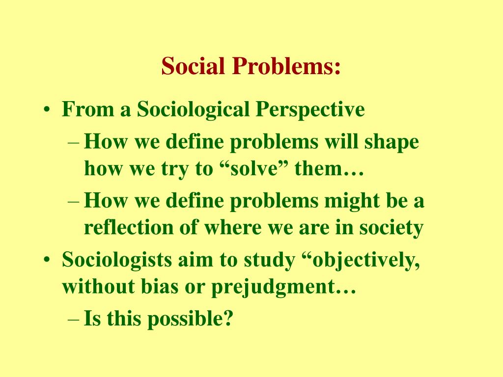 sociology issues in society