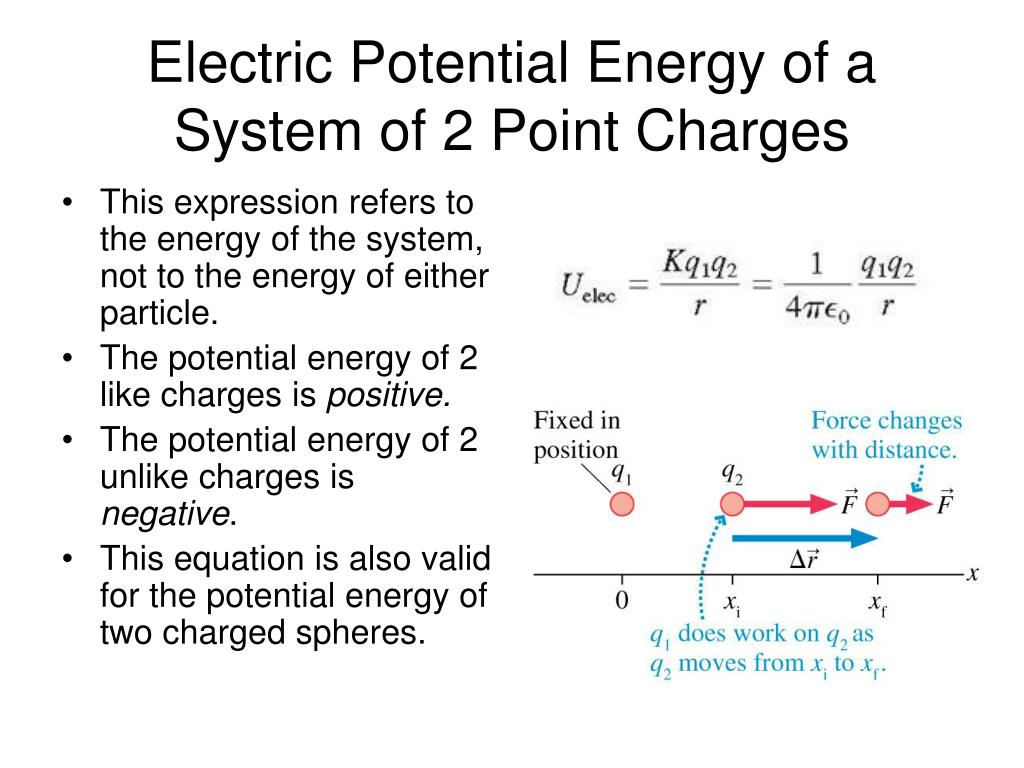 how to solve electrical potential energy problems