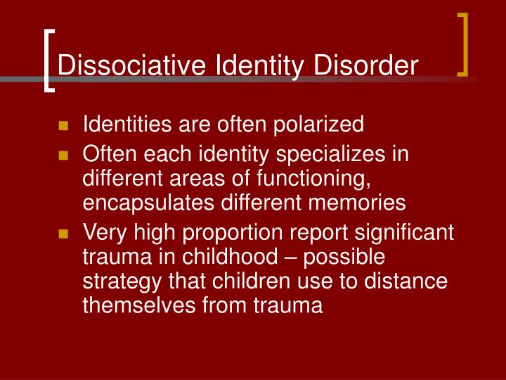 PPT - Dissociative Disorders PowerPoint Presentation - ID:269895
