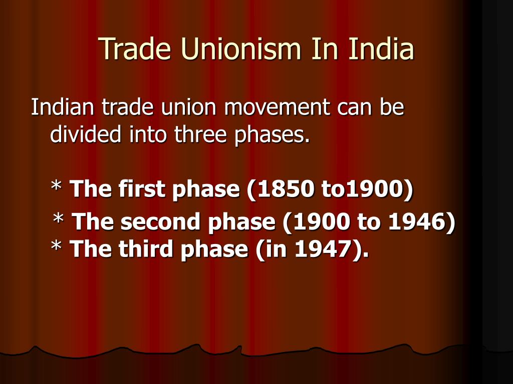 case study on trade union in india ppt